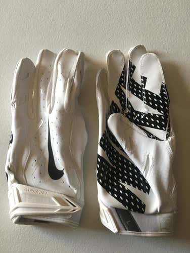 New Nike Vapor Jet 3.0 Receiver Gloves Size Large White