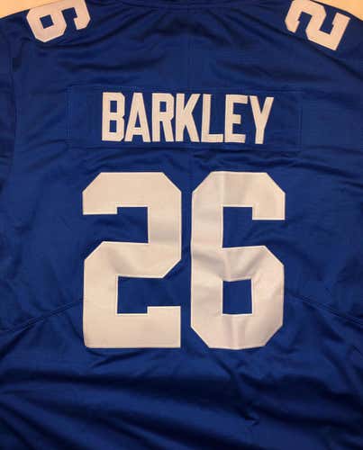 SAQAUN BARKLEY #26 New York Giants Replica Game Jersey BRAND NEW WITH TAGS