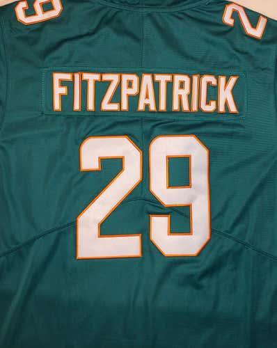 MINKAH FITZPATRICK #29 Miami Dolphins Replica Game Jersey NEW WITH TAGS
