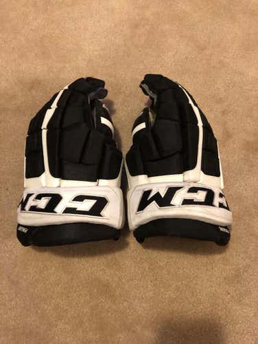 Pittsburgh Penguin 15” CCM Used Gloves