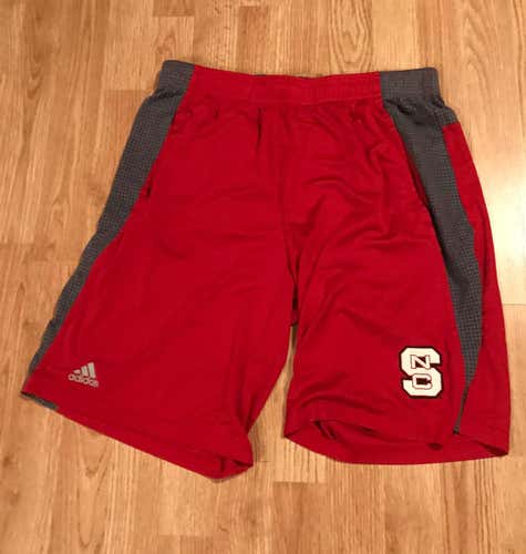 Red NC STATE shorts