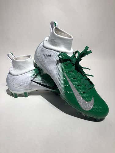 Nike Vapor Untouchable Pro 3 Lacrosse/ Football Cleats Mens Size 9.5 White Green