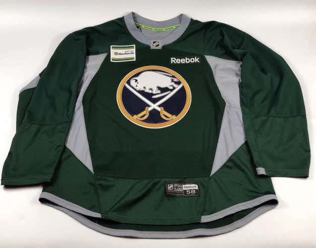 Pro Stock Pro Return 58 Reebok Edge 3.0 DarkGreen Practice Jersey Buffalo Sabres