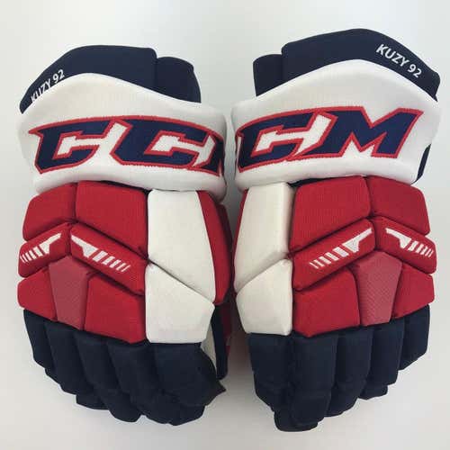 NEW! CCM TACKS WASHINGTON CAPITALS NHL PRO STOCK HOCKEY GLOVES 14" KUZNETSOV