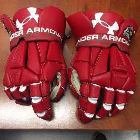 NLL Calgary Roughnecks Under Armour Command Gloves