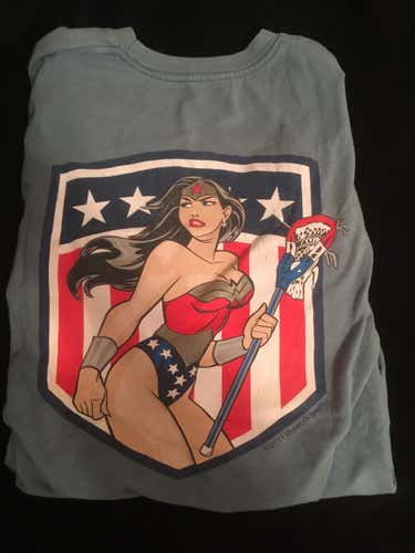 Wonder Woman Champ Camp Shirt - Size Large