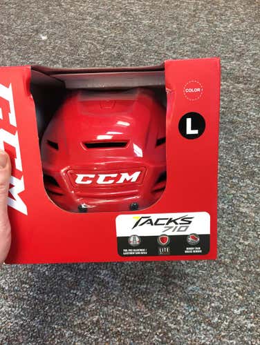 Brand New Prostock CCM 710 Helmet   Size Large. Color Red