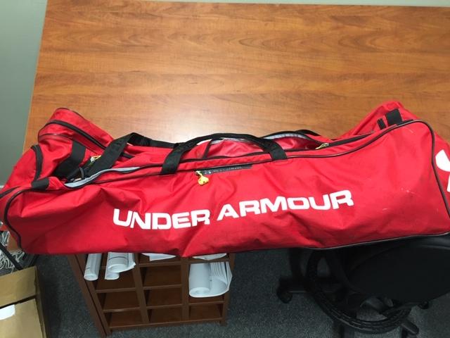 NLL Calgary Roughnecks Under Armour Lacrosse Equipment Bag (No Roughnecks Logo or number)