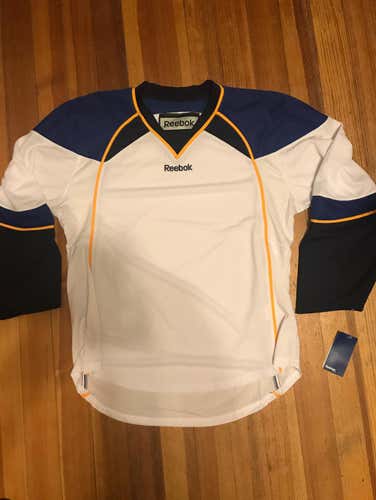 Blank/New Reebok St Louis Blues White Away Jersey (Adult L)