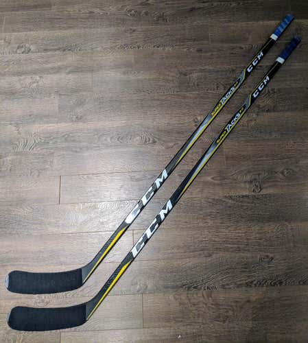 2 PACK Game Used CCM Super Tacks 2.0 90 Flex P90 Max Blade