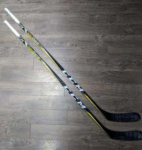 2 PACK Game Used CCM Super Tacks 2.0 70 Flex P14