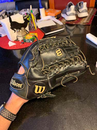 Black a2000 OT6 Superskin 12.75 Outfield Glove