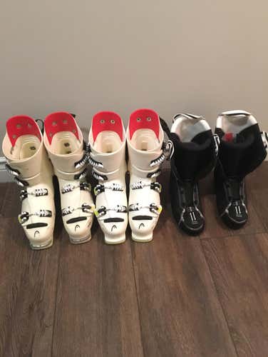 2 pairs of Head world cup model boots with NEW liners