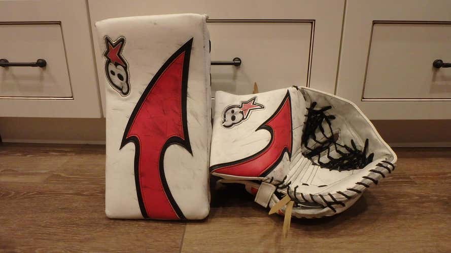 Brian's Goalie Glove & Blocker Eddie Lack Pro Return