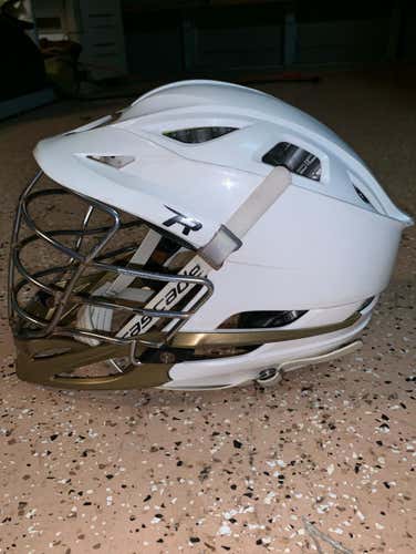 White R Helmet