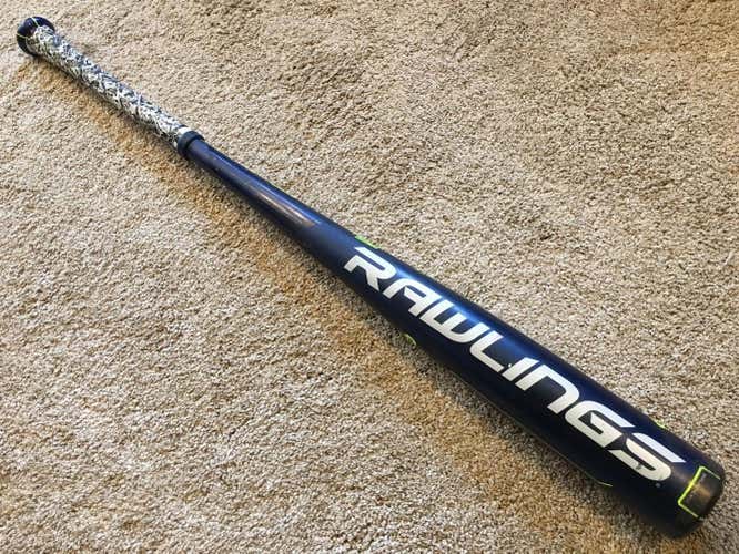 Rawlings Velo BBCOR Baseball Bat ~ 33/30 w/ New Navy Camo Lizard Skins Grip