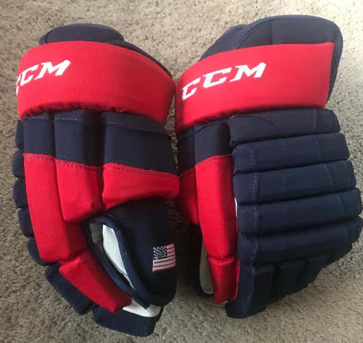 Team USA CCM MIC Gloves 15” Navy/Red
