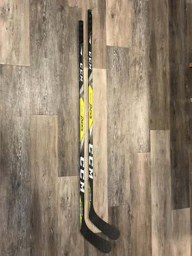 CCM 2 Pack Super Tacks Pro Stock Hockey Stick Grip 90 Flex Left P45