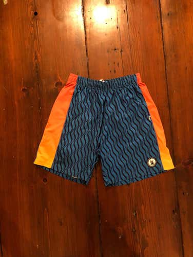 Men’s Small Flow Society Orange Blue Lacrosse Shorts