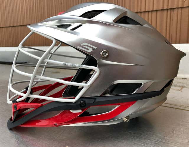 Chrome Silver Cascade S Helmet (EXCELLENT CONDITION)