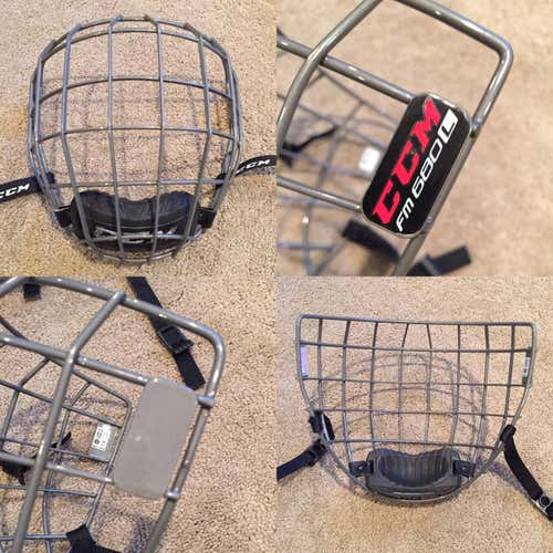 CCM FM 680 CAGES GUNMETAL GREY (LIKE NEW)