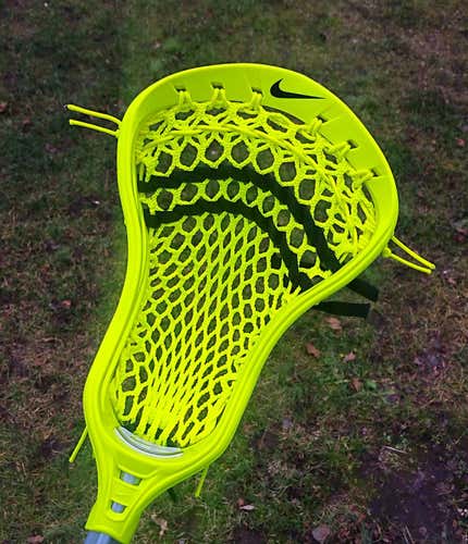 Nike Lakota U Lacrosse Head Strung w/ Volt Soft Mesh w/ a Mid Pocket