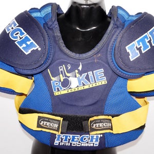 ITECH YTH MEDIUM LIL ROOKIE SP105 CHEST SHOULDER PADS HOCKEY YOUTH PLAYERS USED