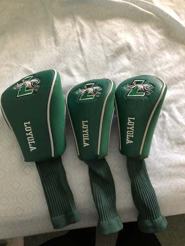 New Loyola MD Greyhounds Head Covers For Driver, 3 Wood, And Hybrid