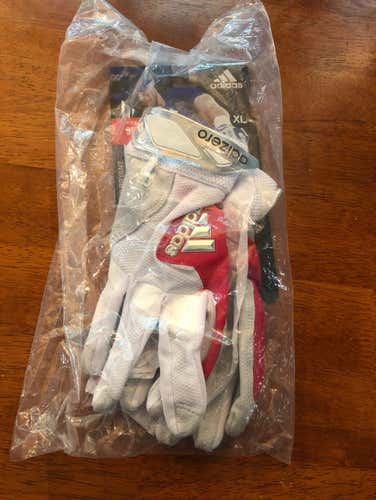 Adidas Red XL Batting Gloves Brand New