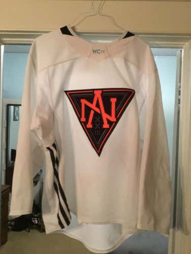 Practice Used World Cup of Hockey Nathan MacKinnon Jersey