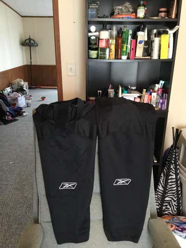 Reebok Black Adult Hockey Socks Used