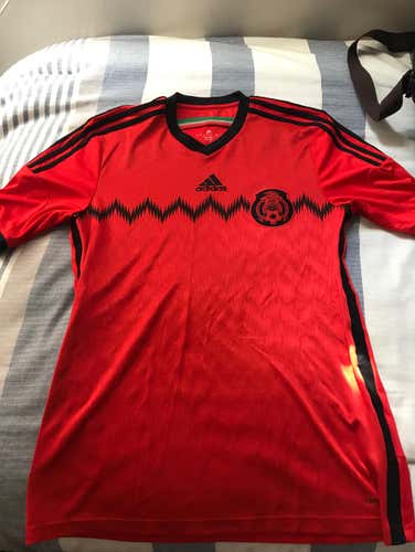 2014 Mexico Away Official Red Jersey