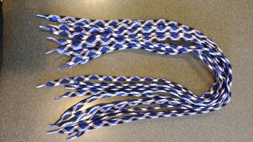 Jimalax Shooting Strings 33" Blue/White/Black - pack of 12