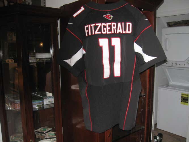 CARDINALS LARRY FITZGERALD AUTHENTIC NIKE HOME JERSEY(48) EMBRIODED!