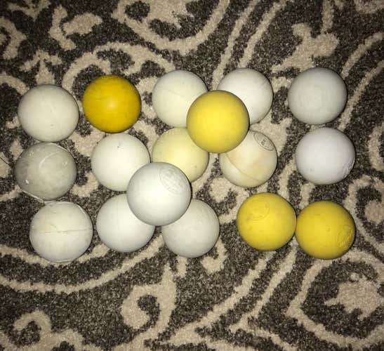 17 Lacrosse Balls