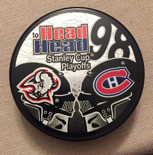 Buffalo Sabres vs. Montreal Canadians 1998 Playoff Series Commemorative Puck