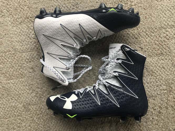 New Navy Blue Under Armour Highlight Cleats