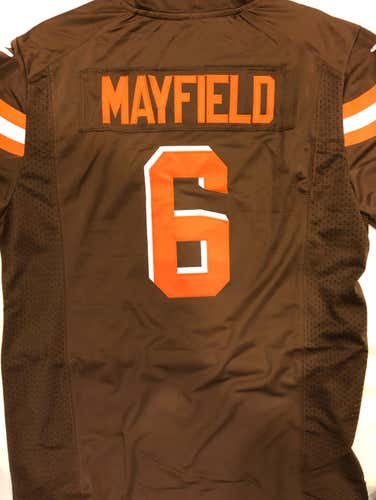 Cleveland Browns BAKER MAYFIELD #6 Replica Game Jersey NEW WITH TAGS