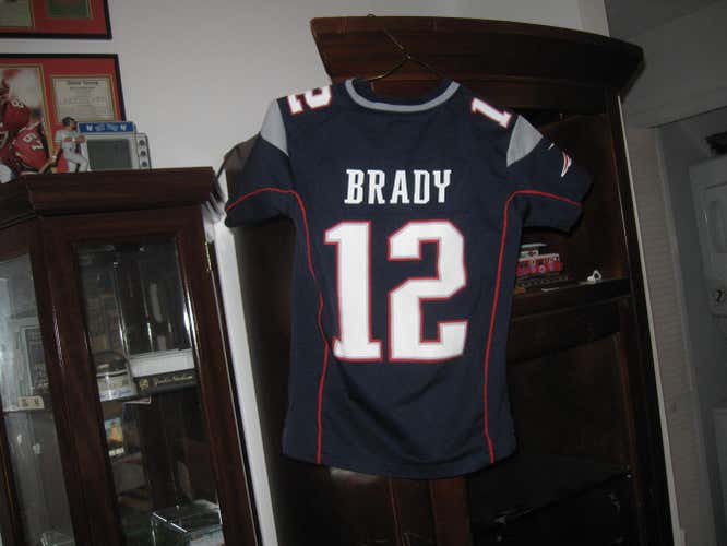 NE PATRIOTS TOM BRADY YOUTH NIKE HOME JERSEY(S-8)PLAYOFFS!