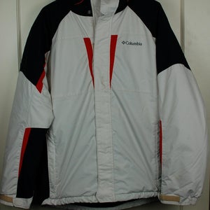 COLUMBIA Insulated Winter Jacket Coat White/Black Women's Size: M