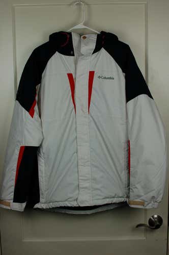 COLUMBIA Insulated Winter Jacket Coat White/Black Women's Size: M