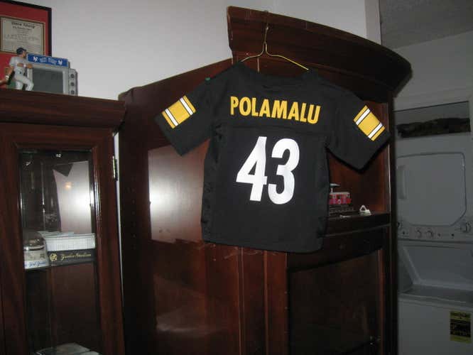 STEELERS TROY POLOAMALU TODDLER HOME JERSEY(2T)