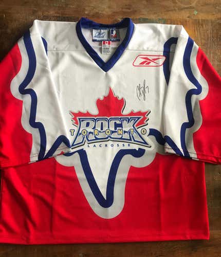 NLL Toronto Rock Reebok Jersey - Signed by Colin Doyle