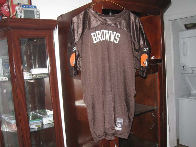 BROWNS REEBOK  HOME JERSEY(3XL)