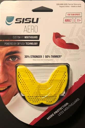 New SISU Aero Mouth Guard Yellow $15 OBO
