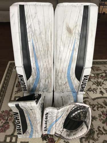 WHL Return Vaughn Ventus SLR Pro Carbon Goalie Pads, Glove, & Blocker Set - 35+2.5