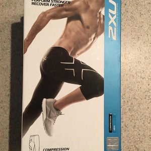 New 2XU Men's Compression 3/4 Tights, Size XL