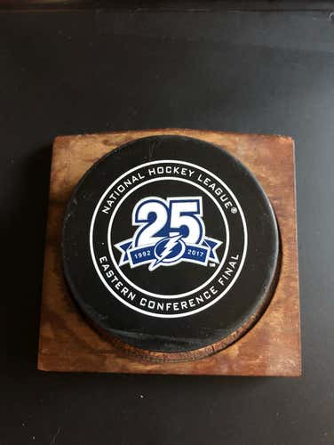 Game Used ECF Tampa Bay Puck