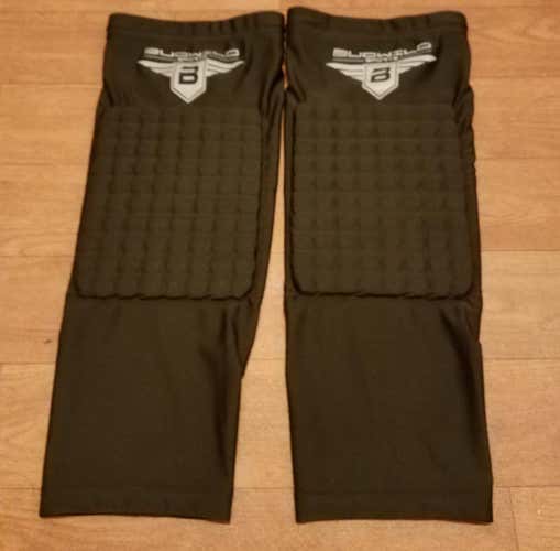 Bucwild Black Adult Large Padded Knee Sleeves