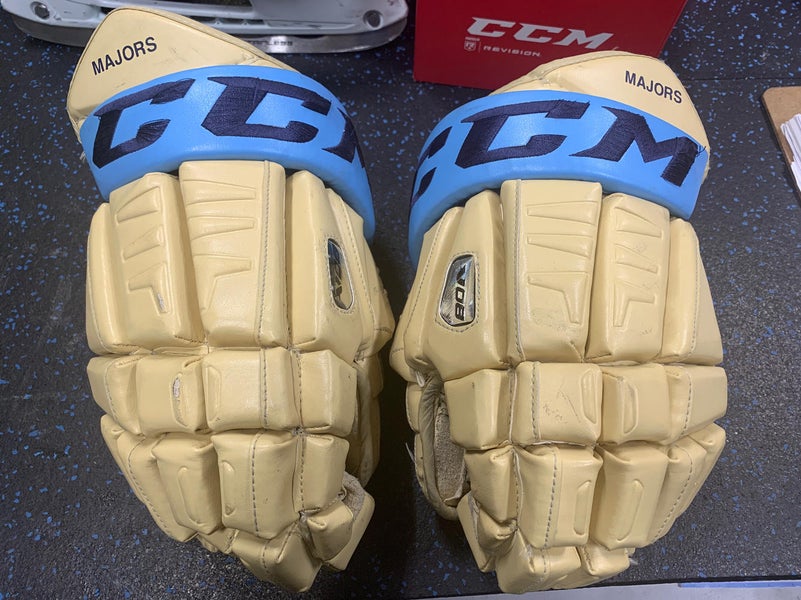 Rare 14” Leather CCM St.Mikes Majors Pro Stock Gloves